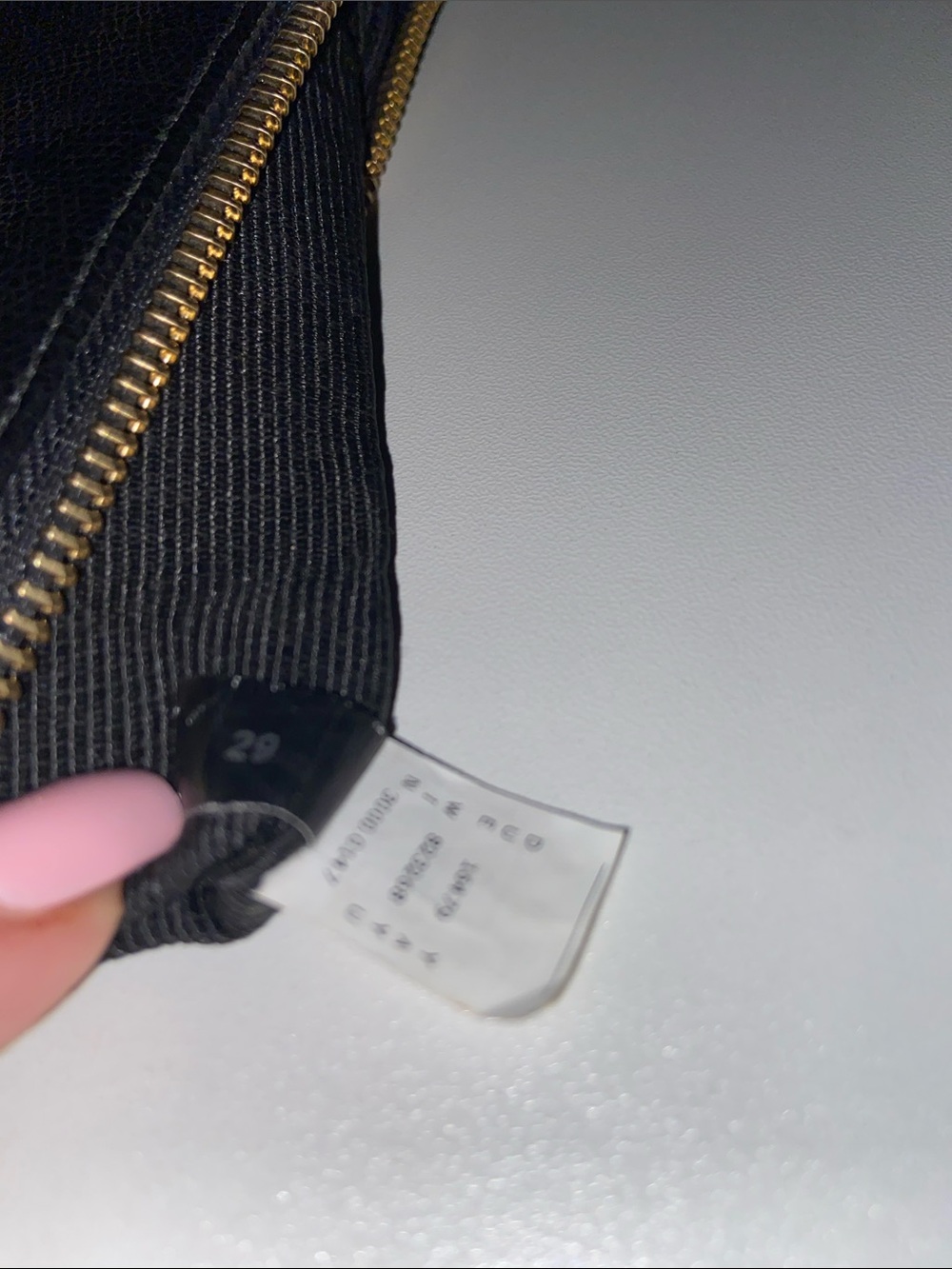 Furla Black Leather Babylon Clutch/Wristlet with Gold Logo EUC zip closure - Picture 9 of 12